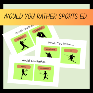 student identity sports flashcards