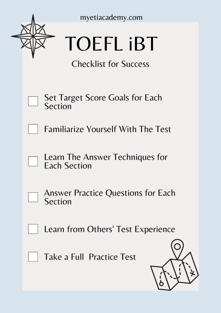 Free TOEFL checklist