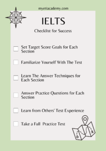 Free IELTS checklist