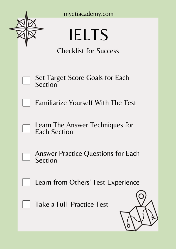 Free IELTS checklist