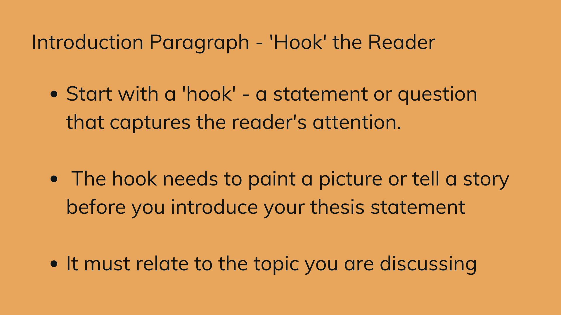 introductory paragraph