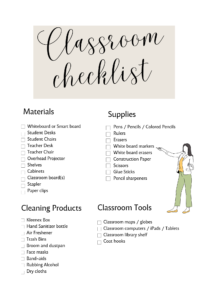 classroom checklist