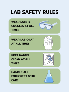 canva lab safety rules poster