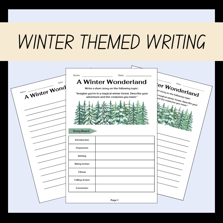 winter themed writing