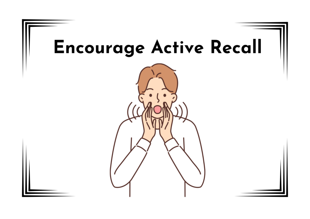 encourage active recall flashcard