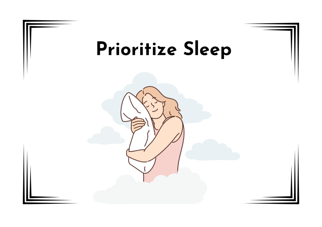 prioritize sleep flashcard