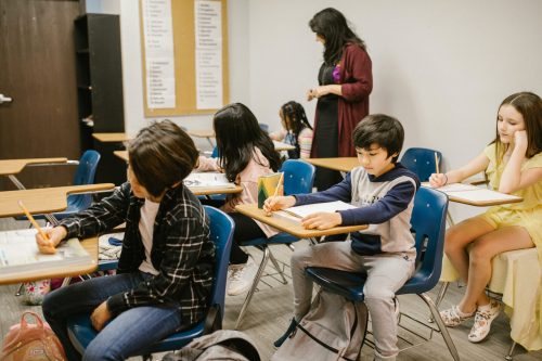 students in the classroom